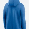 Detroit Lions Blue Rewind Club Hoodie Back Image