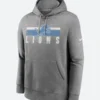 Detroit Lions Heather Charcoal Club Hoodie