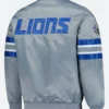 Detroit Lions Silver Scout II Varsity Jacket Back Image