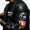 Dwayne Johnson NASCAR Daytona 500 Leather Jacket Arm Image 2