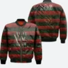 Freddy Krueger Never Sleep Aagain Jacket Front & Back Image