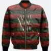 Freddy Krueger Never Sleep Aagain Jacket Front Image