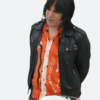 Great British Bake Off S15 Noel Fielding Leather Jacket Front Image