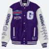 Happy Dad X Death Row Records Varsity Jacket Front Image