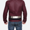 Justice League Ezra Miller The Flash Leather Jacket Back Image