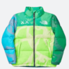 KAWS X The North Face Green Jacket Front Image