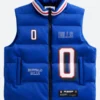 Keon Coleman Buffalo Bills Off Season Puffer Vest Front Image