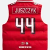 Kyle Juszczyk SF 49ers Off Season Puffer Vest Back Image