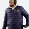 Marcus Freeman Notre Dame Puffer Jacket Front Image