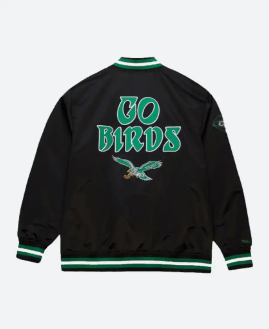 Mitchell & Ness Eagles Black Jacket