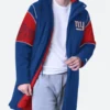 New York Giants Dynasty Polyfill Stadium Coat Front Image