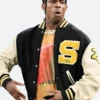 Paris Olympic 2024 Travis Scott Varsity Jacket Front Image