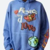 Peace And Love Pullover Hoodie Front Image