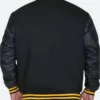 Pittsburgh Pirates Letterman Varsity Jacket Black Back Image