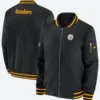 Pittsburgh Steelers Zipper Jacket Front & Back Image