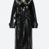 Real Housewives of Beverly Hills S14 Bozoma Saint John Leather Coat Front Image