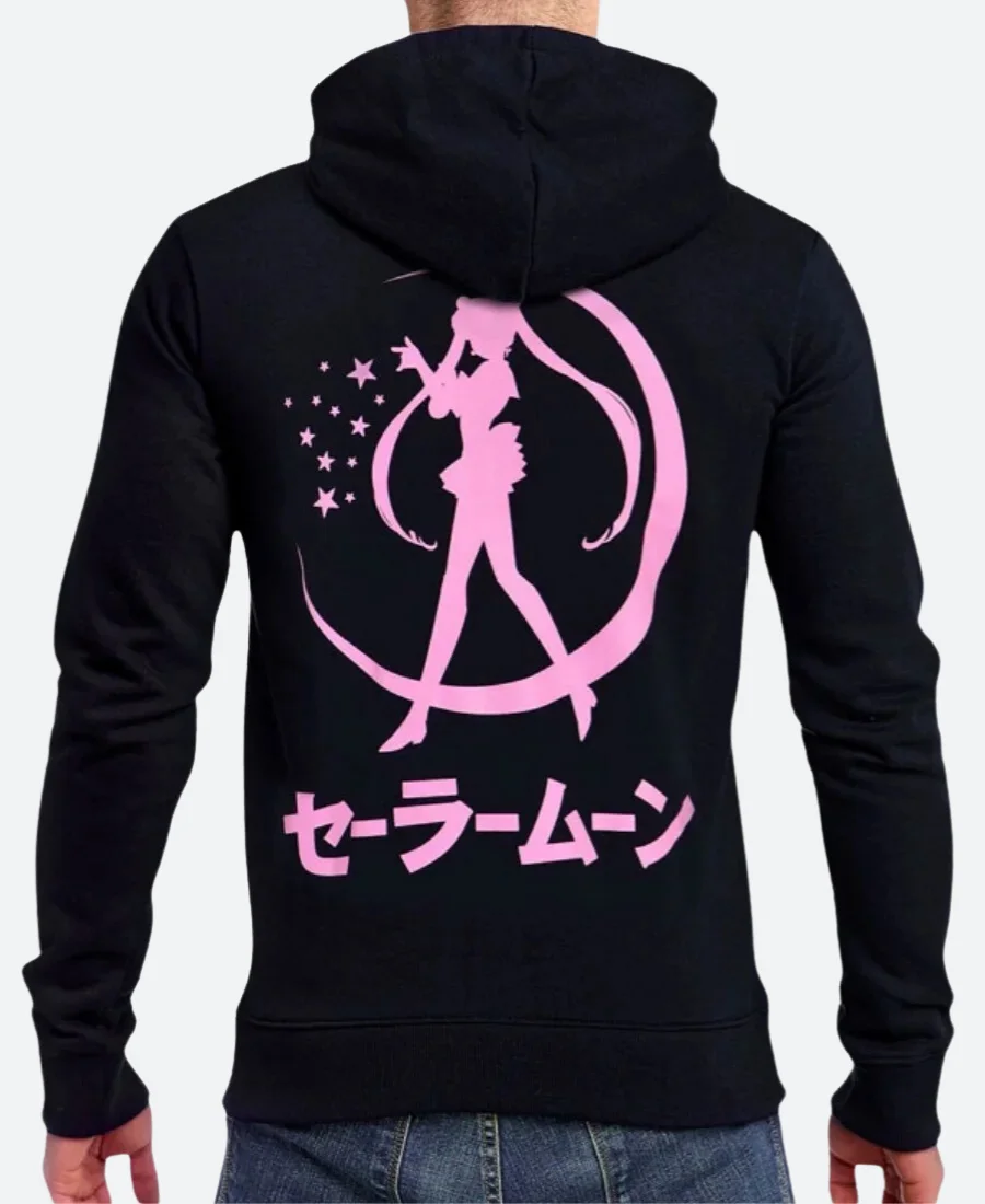 Sailor Moon Pullover Hoodie Back Image