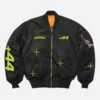 Silverstone X Plus44 Crew Jacket Black Front Image