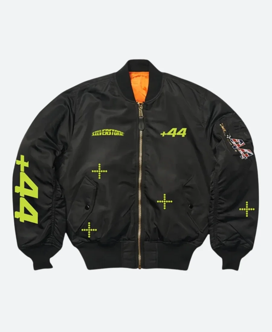 Silverstone X Plus44 Crew Jacket Black Front Image