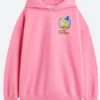 Simpson Pink Pullover Hoodie Front Image