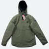 Snap On Zipper Hooded Jacket Front Image