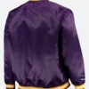 Snoop Dogg LA Lakers Varsity Jacket Back Image