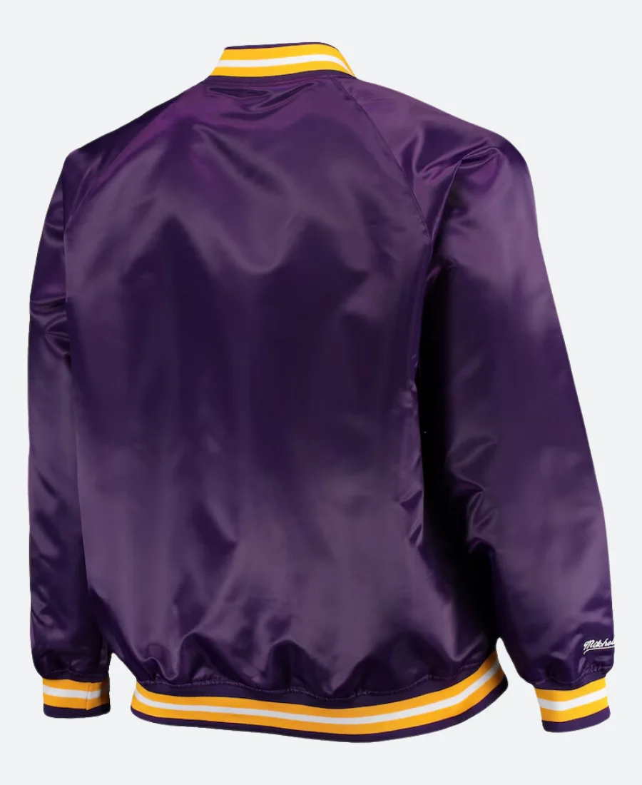 Snoop Dogg LA Lakers Varsity Jacket Back Image