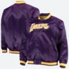 Snoop Dogg LA Lakers Varsity Jacket Front & back Image