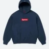 Supreme Box Hoodie Blue Image