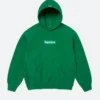 Supreme Box Hoodie Green Iamge