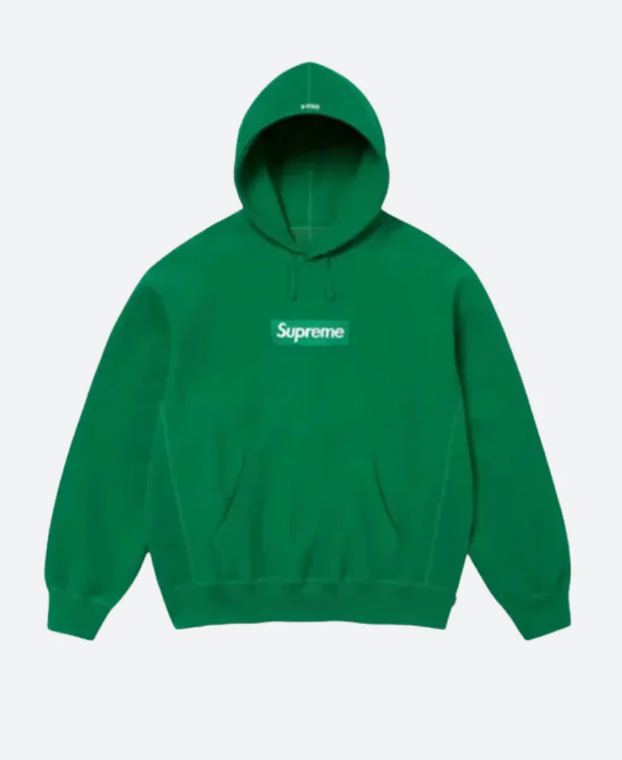 Supreme Box Hoodie Green Iamge