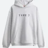 TYPE 7 Pullover Hoodie White Front Image