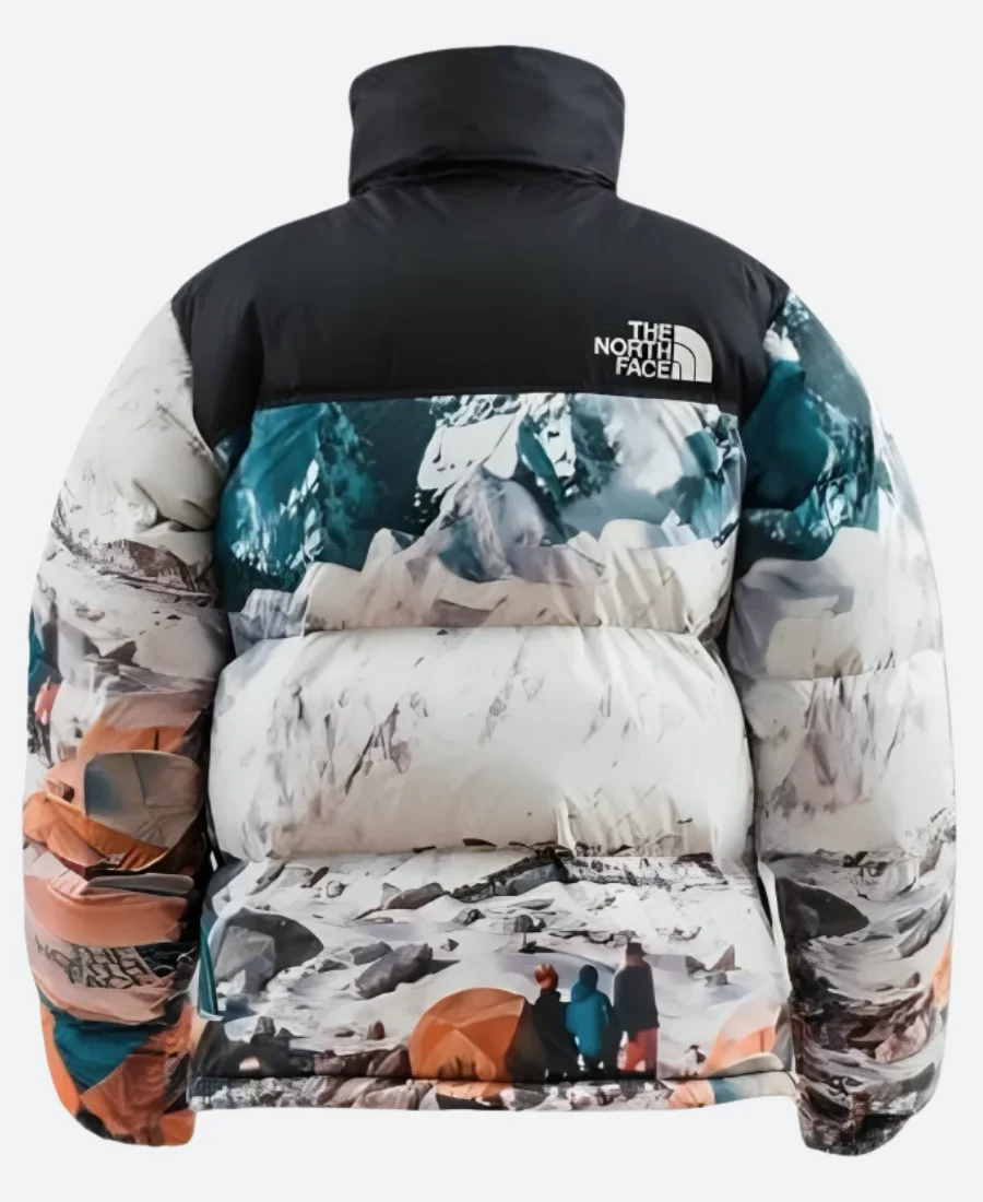 The North Face X Invincible The Expedition Nuptse Puffer Jacket Back Image