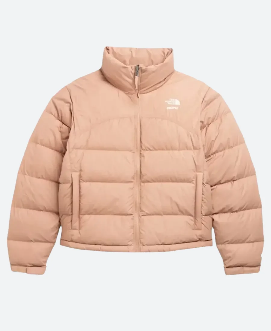 The North Face X Skims Puffer Jacket Beige Front Image