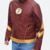 The Once and Future Flash Leather Jacket Front Image