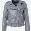 The Rookie Mekia Cox Biker Leather Jacket Front Imaage