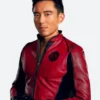 The Umbrella Academy S03 Ben Hargreeves Leather Jacket Actor Image