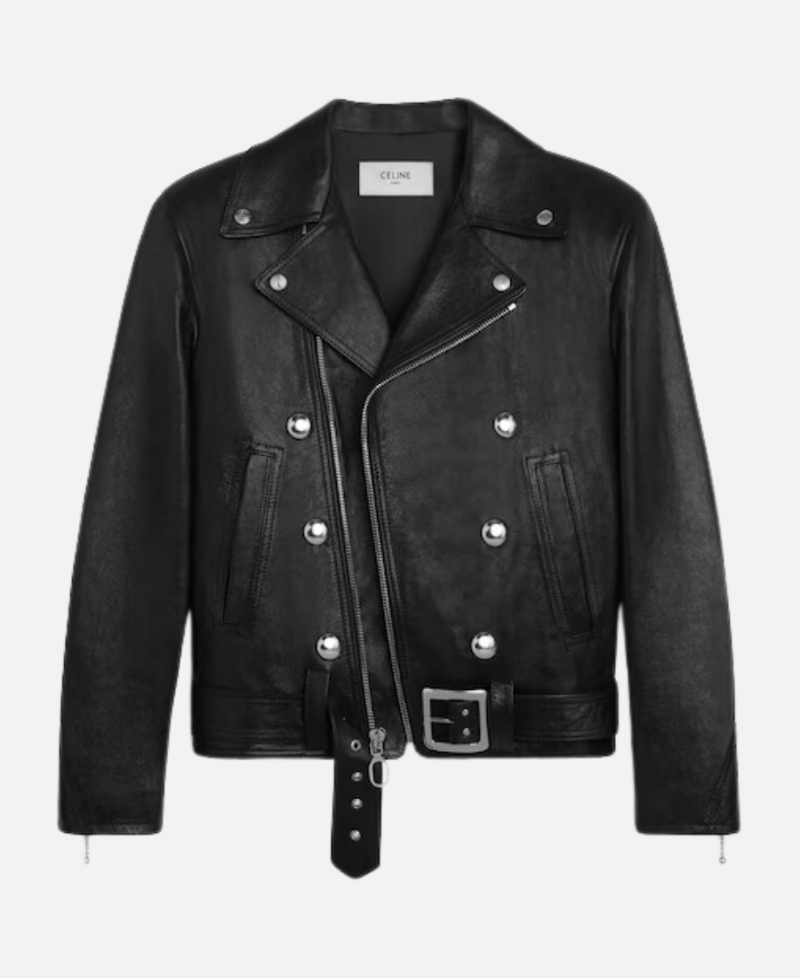 The Voice S27 John Legend Biker Leather Jacket Front Image