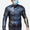 Thunderbolts Bucky Barnes Leather Jacket Front Image