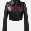 WWE 2025 Liv Morgan Red Hearts Leather Jacket