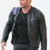 WWE Dave Bautista Leather Jacket Side Image