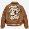 AVIREX X Speed Tiger A2 Leather Jacket Back Image