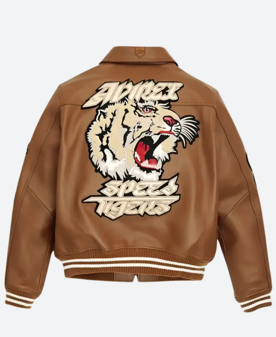 AVIREX X Speed Tiger A2 Leather Jacket Back Image