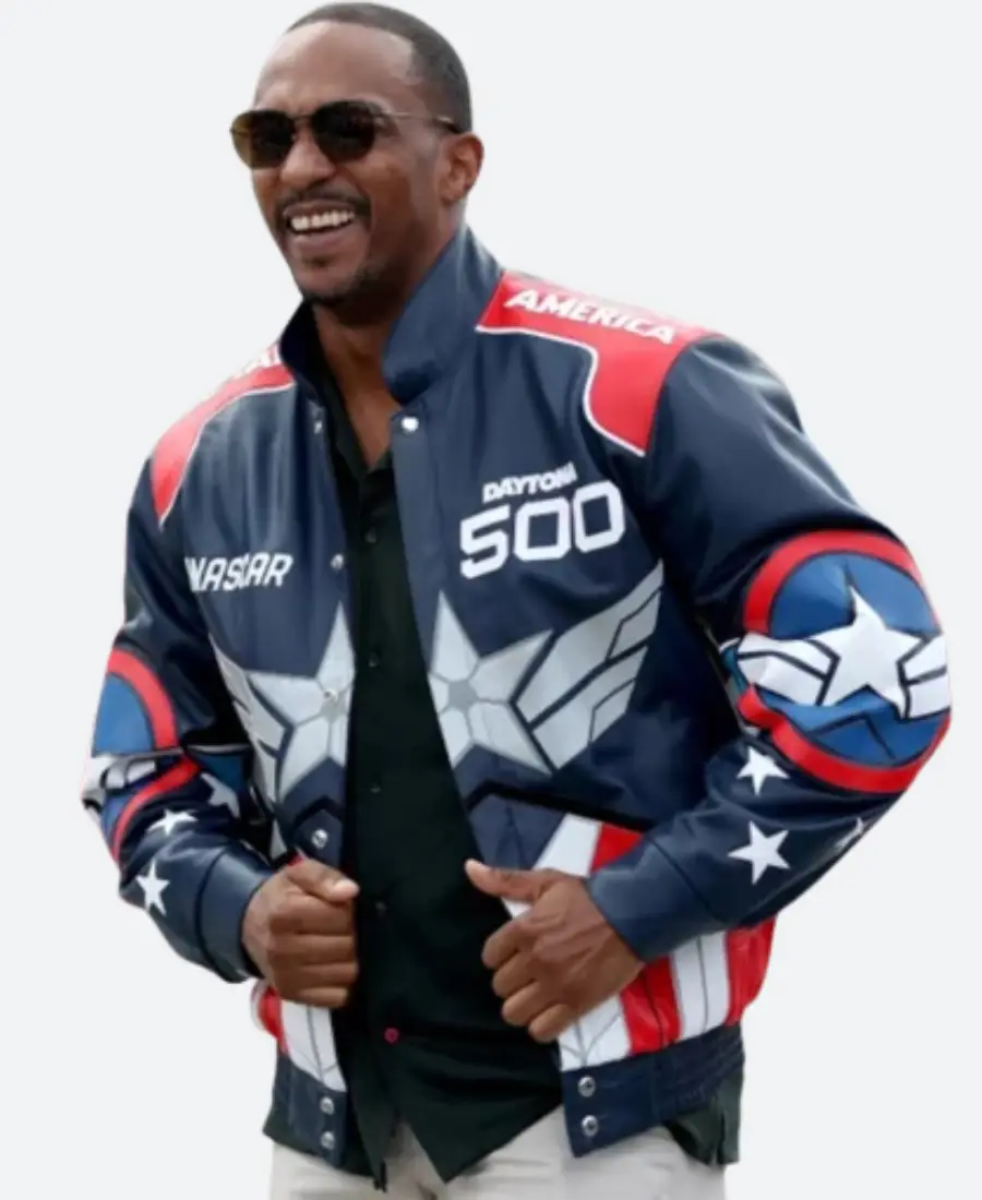 Anthony Mackie Daytona 500 Leather Jacket