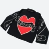 Bad Sisters S02 Eve Hewson Love Black Heart Sweater