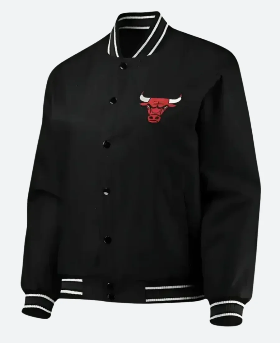 Chicago Bulls Poly Twill Varsity Jacket Front Image