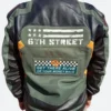 Cyberpunk Edgerunners 6th Street Gang Leather Jacket Back Image