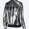 Dallas Cowboys Sequin Jacket Silver Back Image