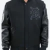 Detroit Tigers Letterman Varsity Jacket Front Image