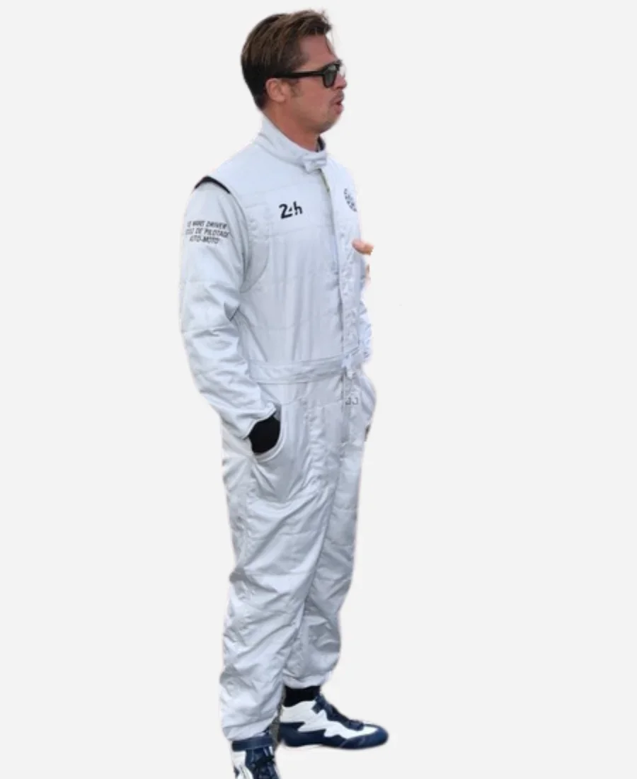 F1 2025 Sonny Hayes White Jumpsuit Shoulder SIde Image